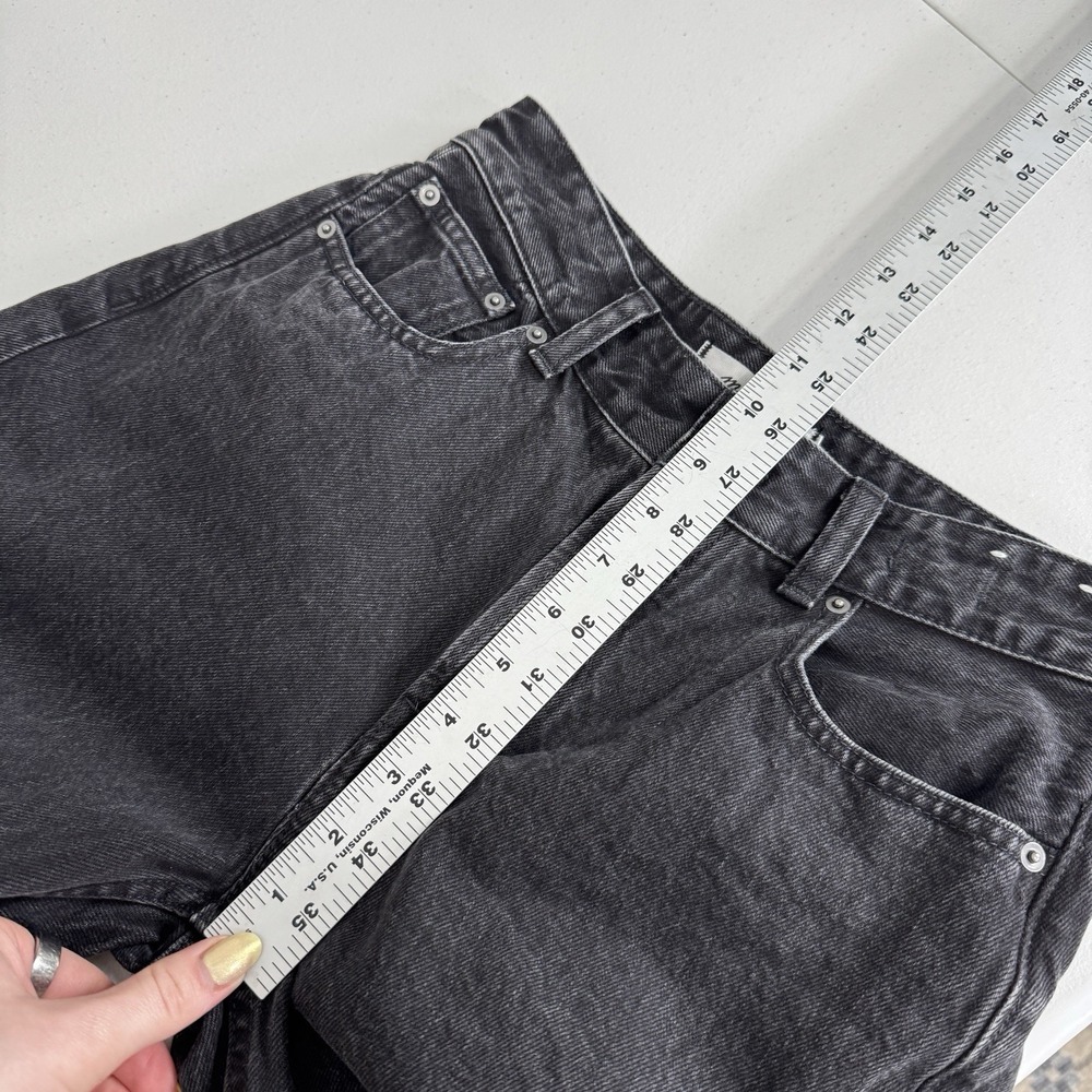 Madewell The Darted Barrel-Leg Jean Womens 23 Black Denim Streetwear Minimalist - Picture 10 of 12